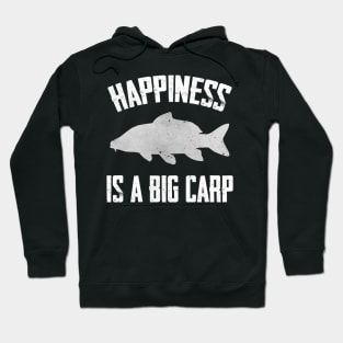 Happiness is a Big Carp Funny Fish Hoodie